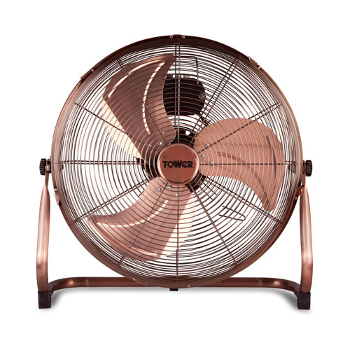 Tower Metal HighSpeed Velocity Floor Fan with Adjustable Tilt, 18